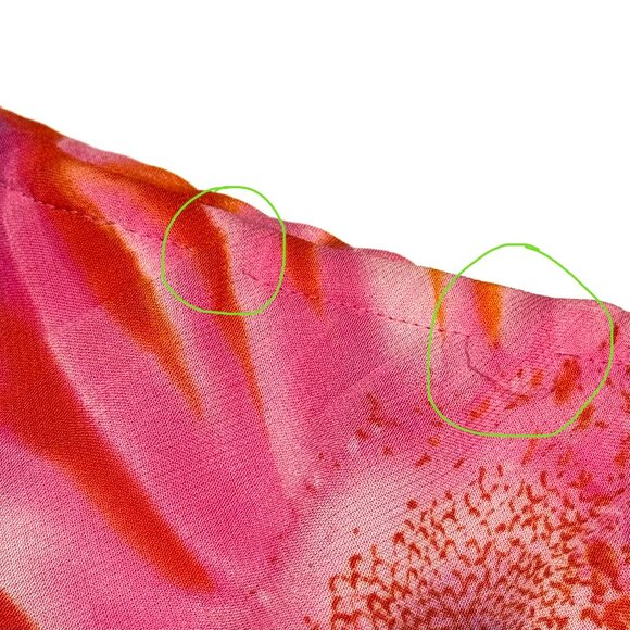 Vtg 90s Y2K Floral Chiffon Maxi Skirt Elastic Waist Whimsical Fairy Festival - Picture 12 of 12